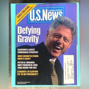 Vtg February 9 1998 US NEWS Magazine Bill Clinton Monica Lewinsky